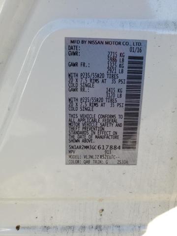 5N1AR2MM3GC617884 | 2016 NISSAN PATHFINDER