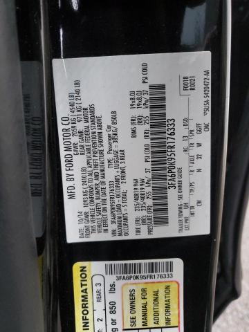 3FA6P0K95FR176333 | 2015 FORD FUSION TIT