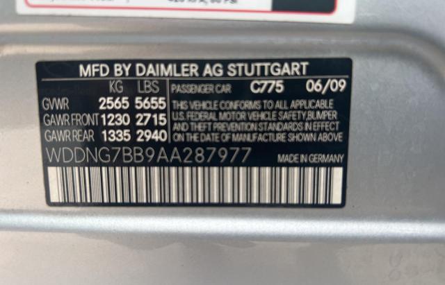 Auction sale of the 2010 MERCEDES BENZ S CLASS , vin: WDDNG7BB9AA287977, lot number: 80911153