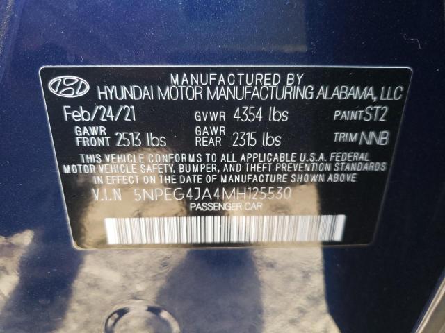 5NPEG4JA4MH125530 | 2021 HYUNDAI SONATA SE