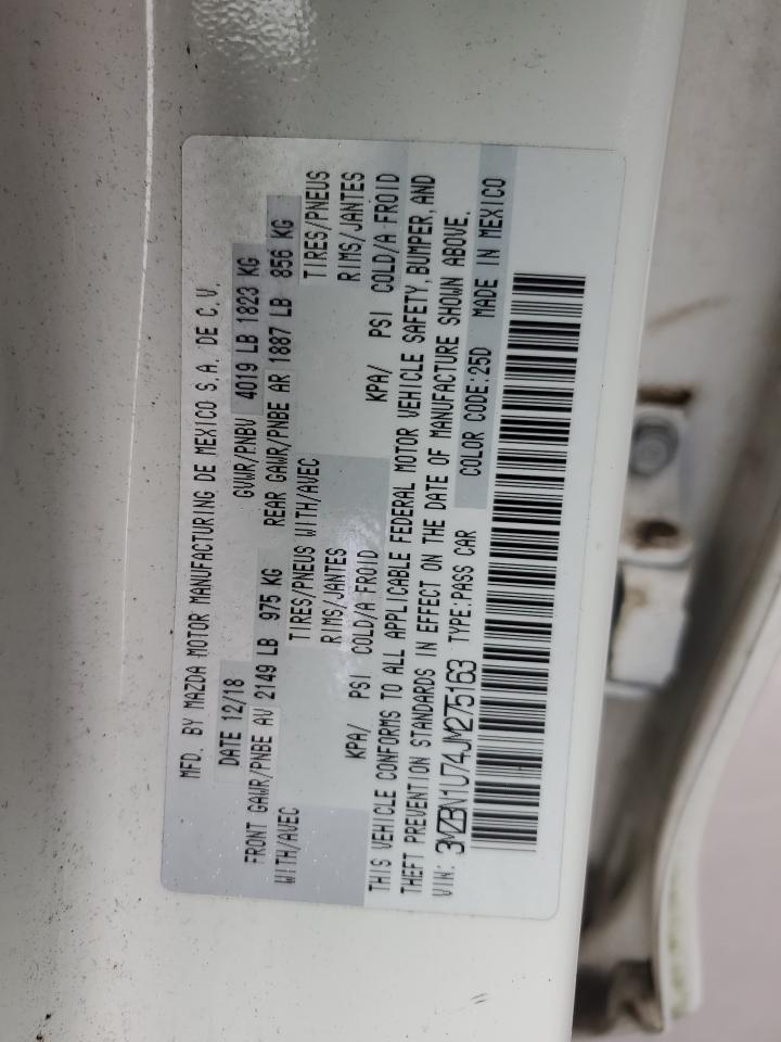 3MZBN1U74JM275163 2018 Mazda 3 Sport