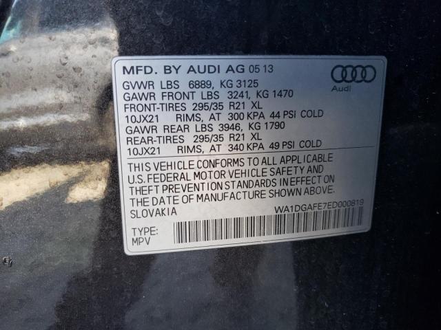 WA1DGAFE7ED000819 | 2014 AUDI Q7 PRESTIG