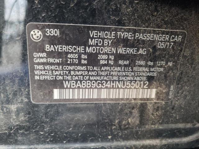2017 BMW 330 I - WBA8B9G34HNU55012