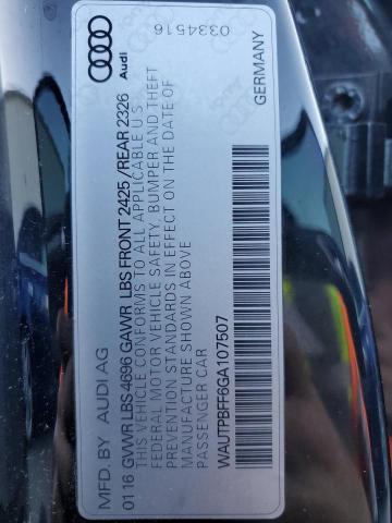 2016 AUDI A3 E-TRON - WAUTPBFF6GA107507