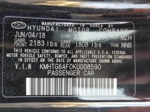 2019 HYUNDAI VELOSTER B - KMHTG6AF0KU008590