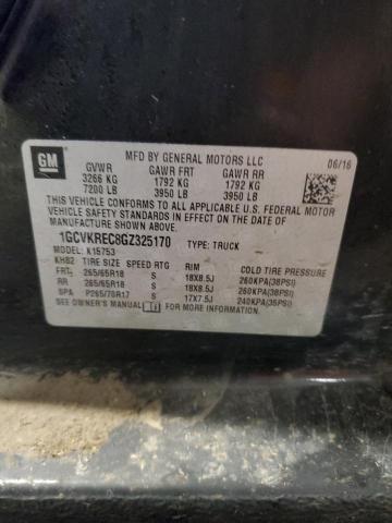 2016 CHEVROLET SILV1500 4 1GCVKREC8GZ325170