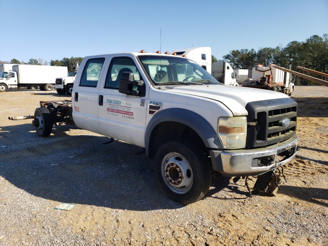 1FDAW56R48E****** Salvage and Wrecked 2008 Ford F-550 in Alabama State