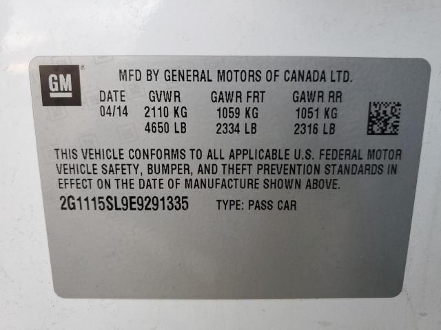 2G1115SL9E9291335 | 2014 CHEVROLET IMPALA LT