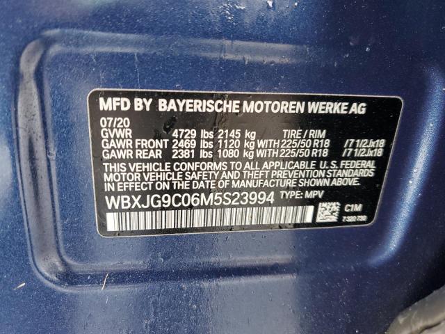 WBXJG9C06M5S23994 | 2021 BMW X1 XDRIVE2