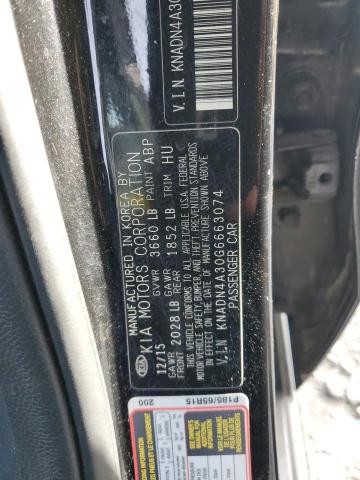 KNADN4A30G6663074 | 2016 KIA RIO EX