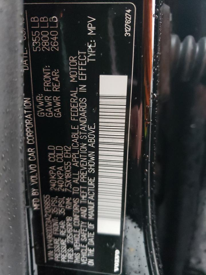 YV4960DZ3A2126855 2010 Volvo Xc60 3.2