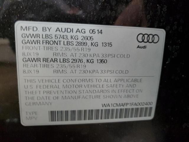 WA1CMAFP1FA002400 | 2015 AUDI Q5 TDI PRE