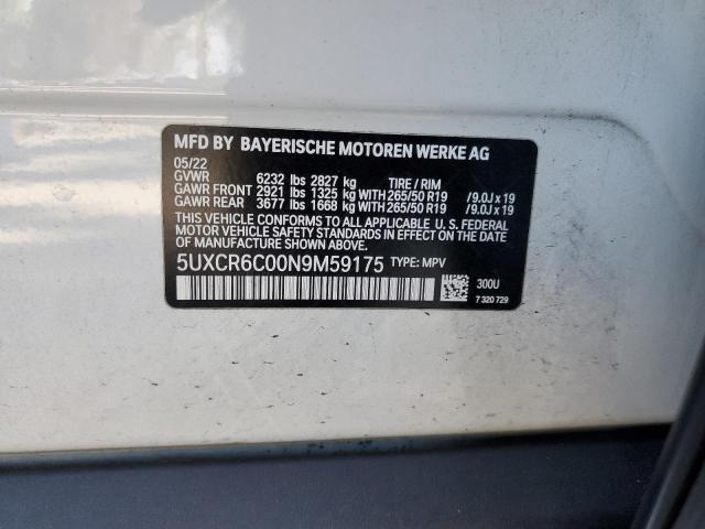 5UXCR6C00N9M59175 2022 BMW X5, photo no. 13