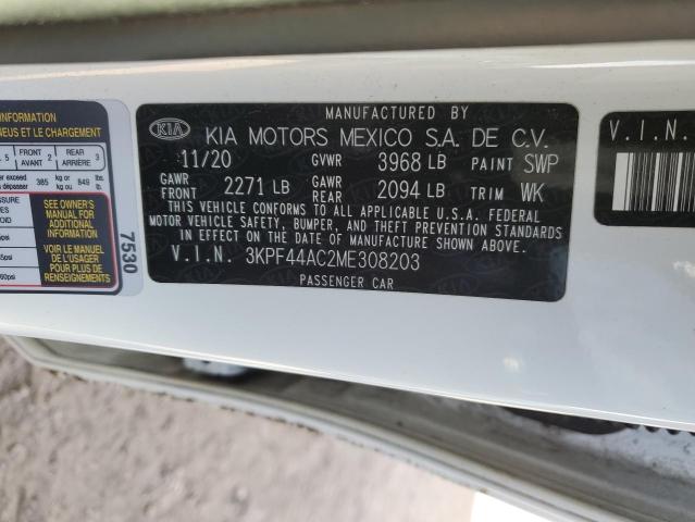 3KPF44AC2ME308203 | 2021 KIA FORTE GT