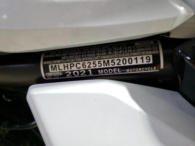 2021 HONDA CBR500 RA MLHPC6255M5200119