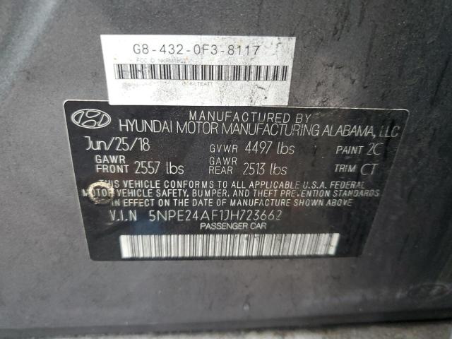 2018 Hyundai Sonata Se VIN: 5NPE24AF1JH723662 Lot: 81512253