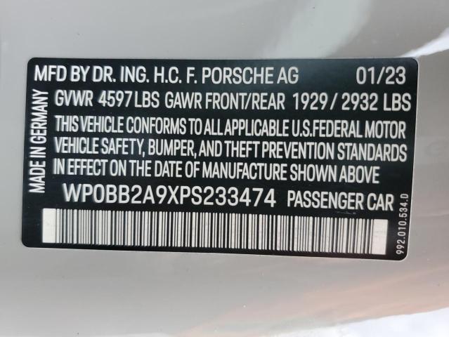 2023 PORSCHE 911 TARGA WP0BB2A9XPS233474