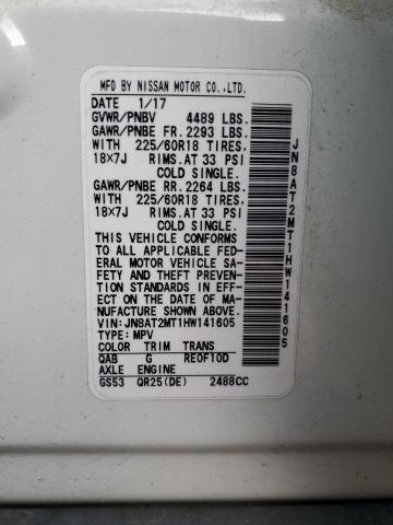 2017 NISSAN ROGUE S - JN8AT2MT1HW141605