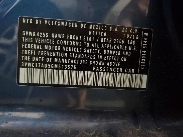 2016 VOLKSWAGEN GOLF SPORT - 3VWC17AU5GM513575