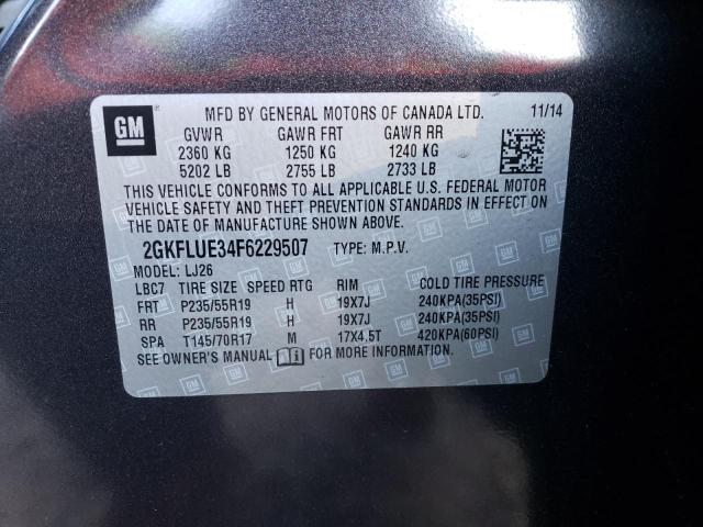 2GKFLUE34F6229507 | 2015 GMC TERRAIN DE