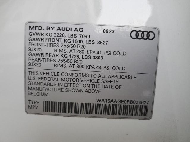 2024 AUDI Q8 E-TRON - WA15AAGE0RB024627