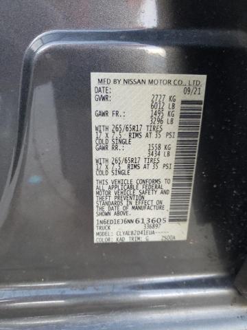2022 NISSAN FRONTIER S 1N6ED1EJ6NN613605