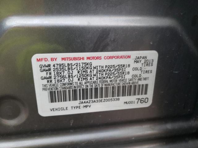2014 Mitsubishi Outlander Se VIN: JA4AZ3A33EZ005338 Lot: 78259123