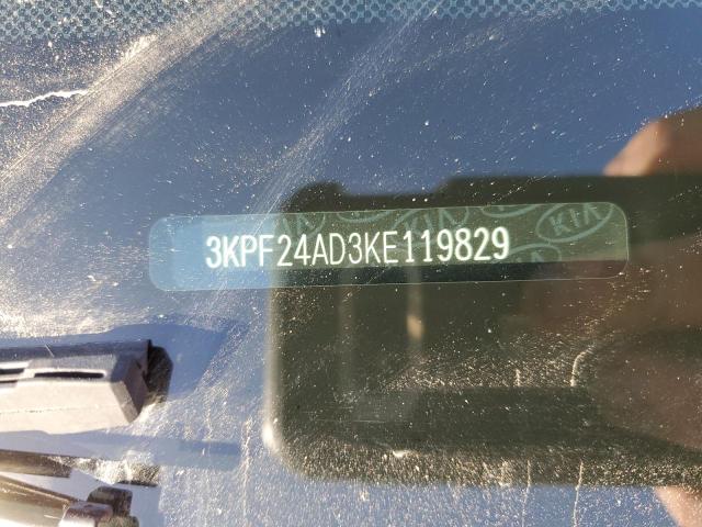 3KPF24AD3KE119829 | 2019 KIA FORTE FE