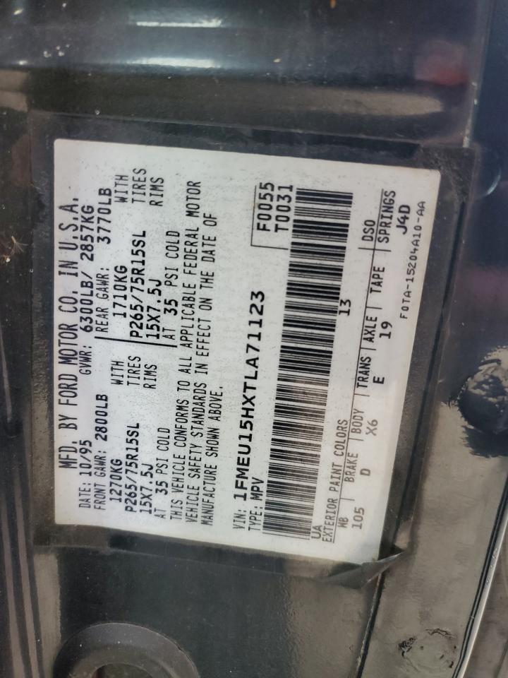 1fmeu15hxtla71123 1FMEU15HXTLA71123 1996 Ford Bronco U100