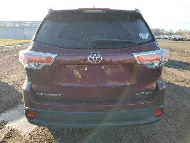 VIN 5TDJKRFHXFS115629 2015 Toyota Highlander, Xle no.6