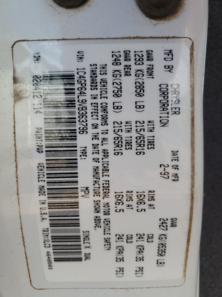 1C4GP64L9VB363796 1997 Chrysler Town & Country Lxi