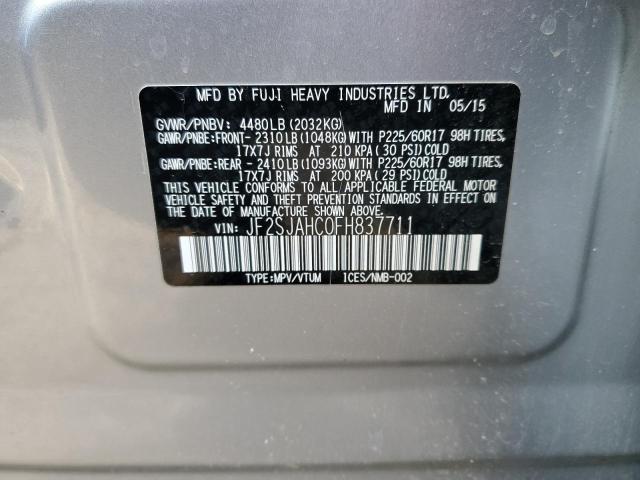 JF2SJAHC0FH837711 | 2015 SUBARU FORESTER 2