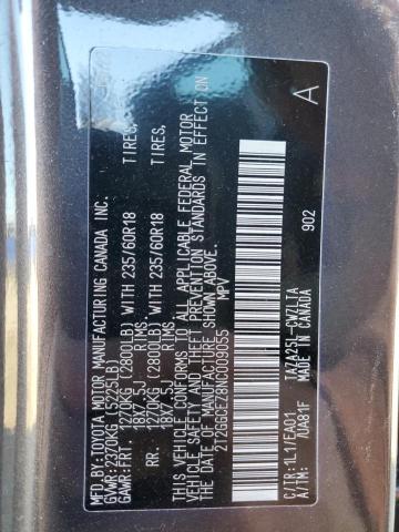 2022 LEXUS NX 350 2T2GGCEZ8NC009055