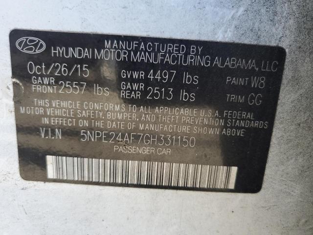 5NPE24AF7GH331150 | 2016 HYUNDAI SONATA SE