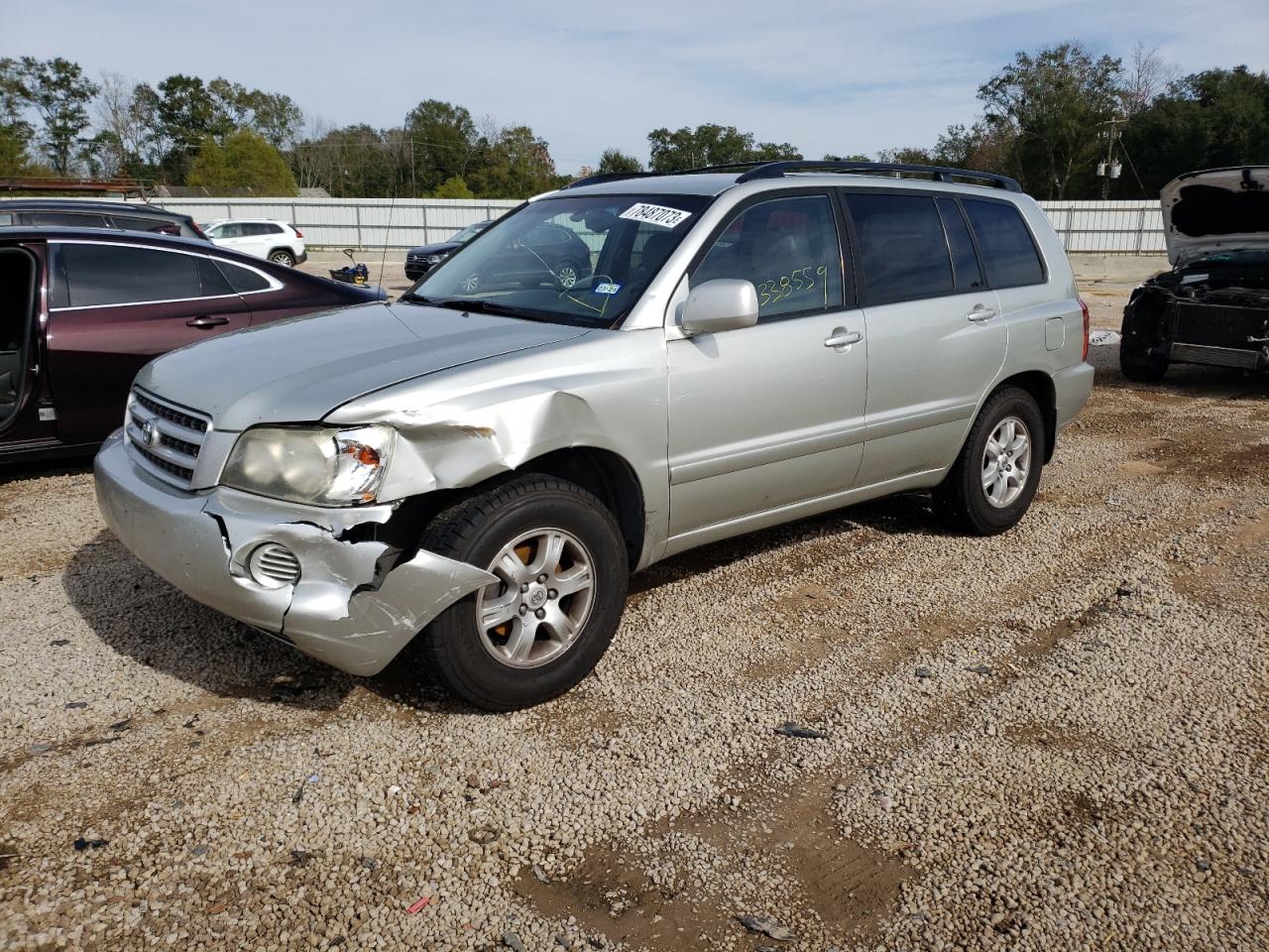 JTEGF21A130****** Salvage and Wrecked 2003 Toyota Highlander in AL - Theodore