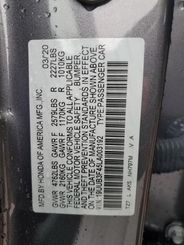 19UUB3F45LA003192 | 2020 Acura tlx technology