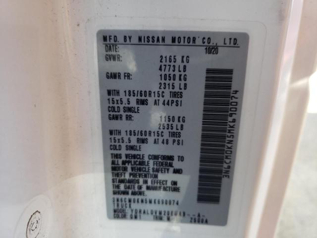 2021 Nissan Nv200 2.5S VIN: 3N6CM0KN5MK690074 Lot: 80296533