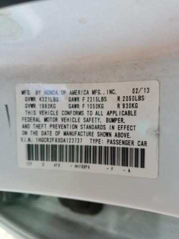 1HGCR2F8XDA123737 | 2013 Honda accord exl