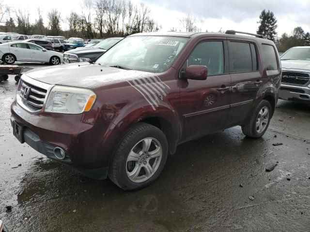 HONDA PILOT EXL 2014 burgundy  gas 5FNYF4H52EB033048 photo #1