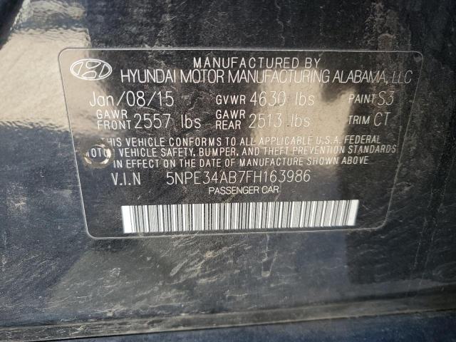 5NPE34AB7FH163986 | 2015 HYUNDAI SONATA SPO