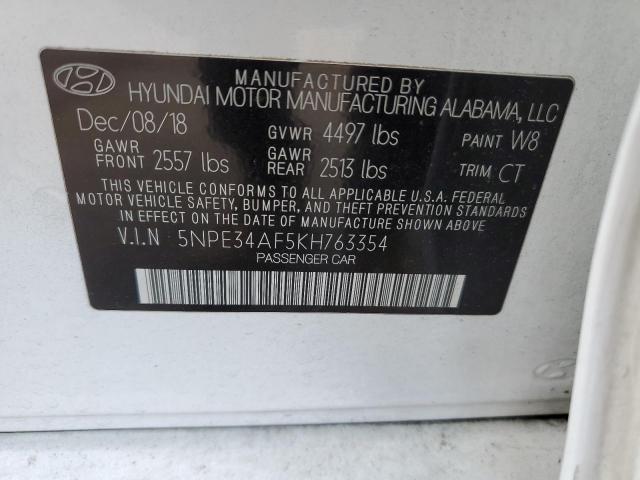 5NPE34AF5KH763354 | 2019 Hyundai sonata limited