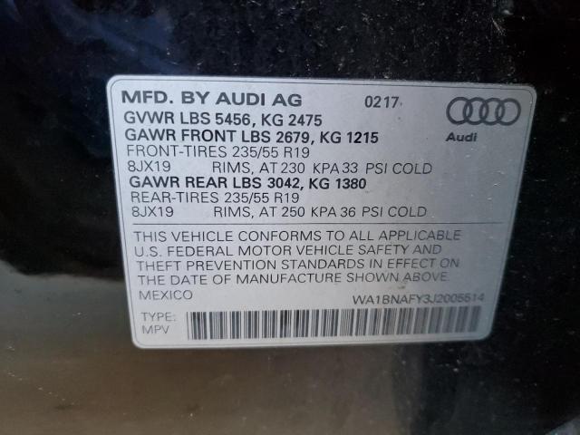 WA1BNAFY3J2005514 2018 AUDI Q5, photo no. 13