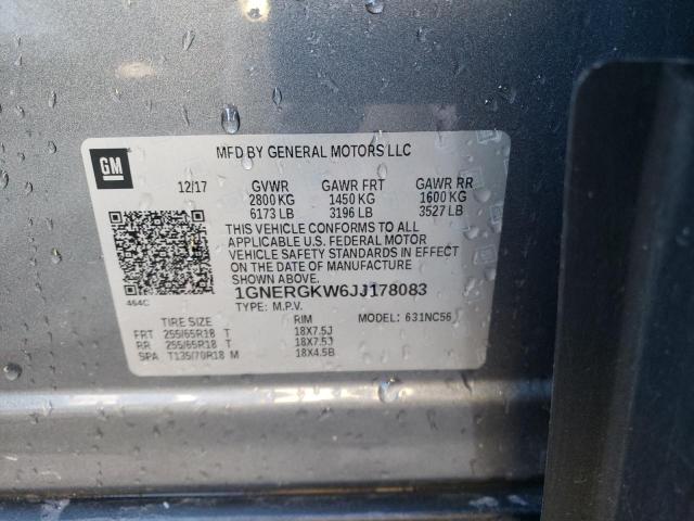2018 CHEVROLET TRAVERSE L - 1GNERGKW6JJ178083