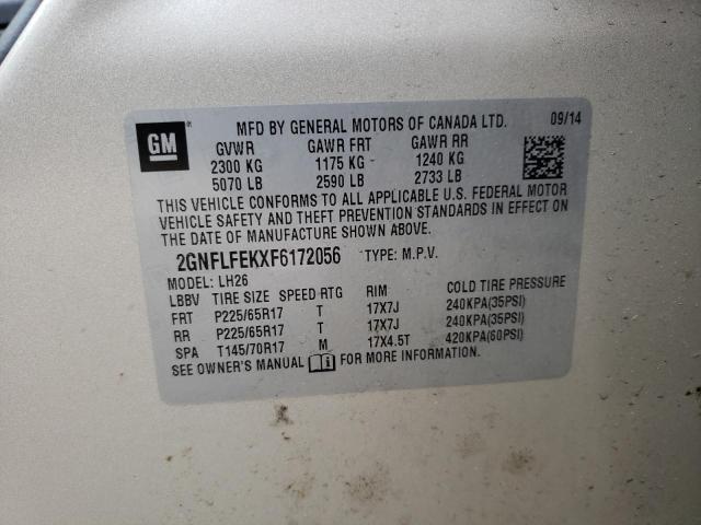 2015 CHEVROLET EQUINOX L - 2GNFLFEKXF6172056