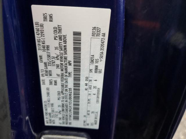 2014 Ford Escape Se VIN: 1FMCU9GX1EUB06235 Lot: 79040543