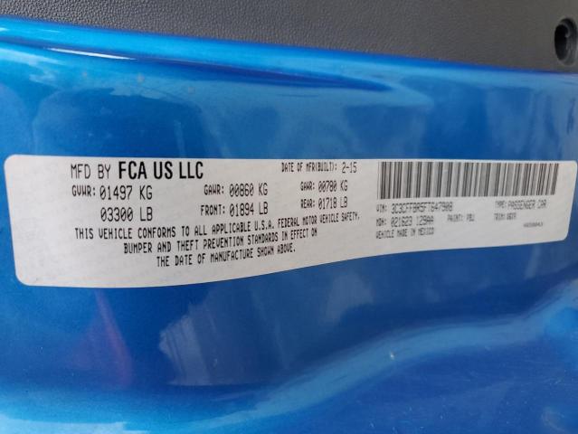 2015 FIAT 500 SPORT - 3C3CFFBR5FT647908