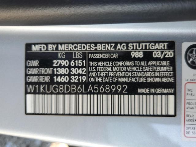 W1KUG8DB6LA568992 | 2020 MERCEDES-BENZ S 560