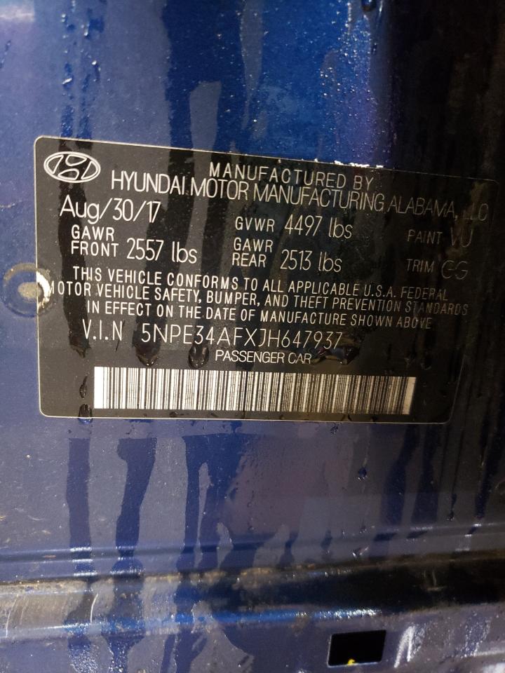 5NPE34AFXJH647937 2018 Hyundai Sonata Sport