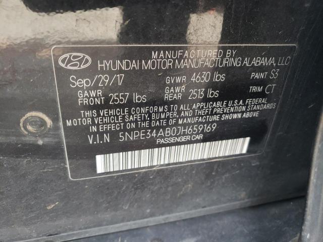 5NPE34AB0JH659169 | 2018 HYUNDAI SONATA SPO