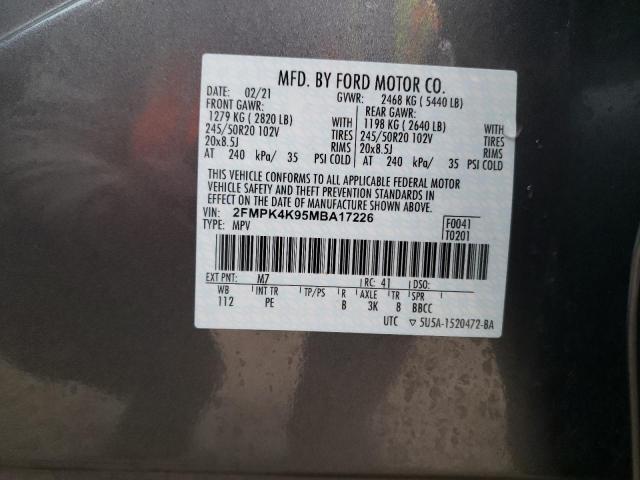 2FMPK4K95MBA17226 2021 FORD EDGE - Image 13